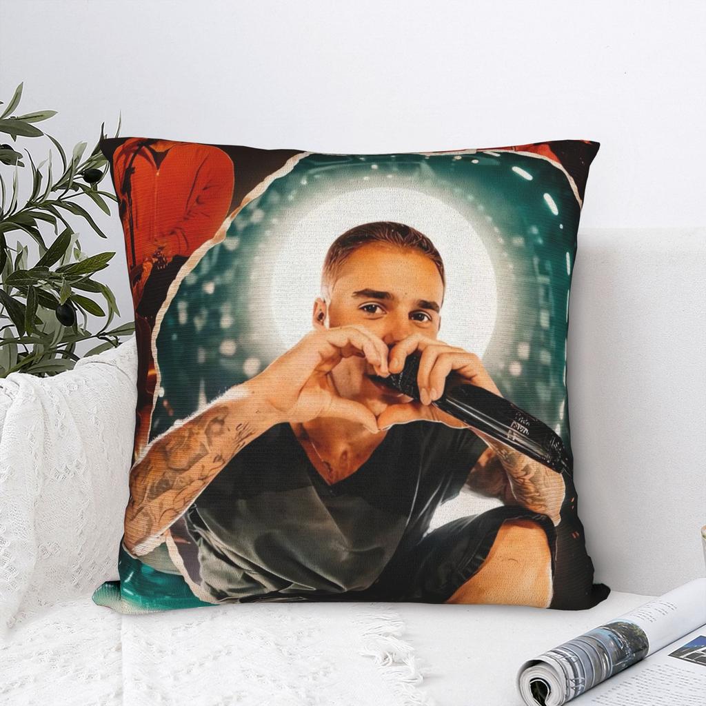 JB Biebers Pillow Case Comfy Pillow Cover Vintage Cushion Cover For Chair Sofa Home Decor