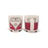 Tasse à café - vw volkswagen t1 bulli - rouge - rond - pour adulte
