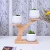 Pflanzenständer für Bonsai-Topf, langlebig, 3-lagig, Blumentopfhalter für Bücherregal, Tischplatte, verformungssicher, Pflanzgefäß, Bambus-Tablett