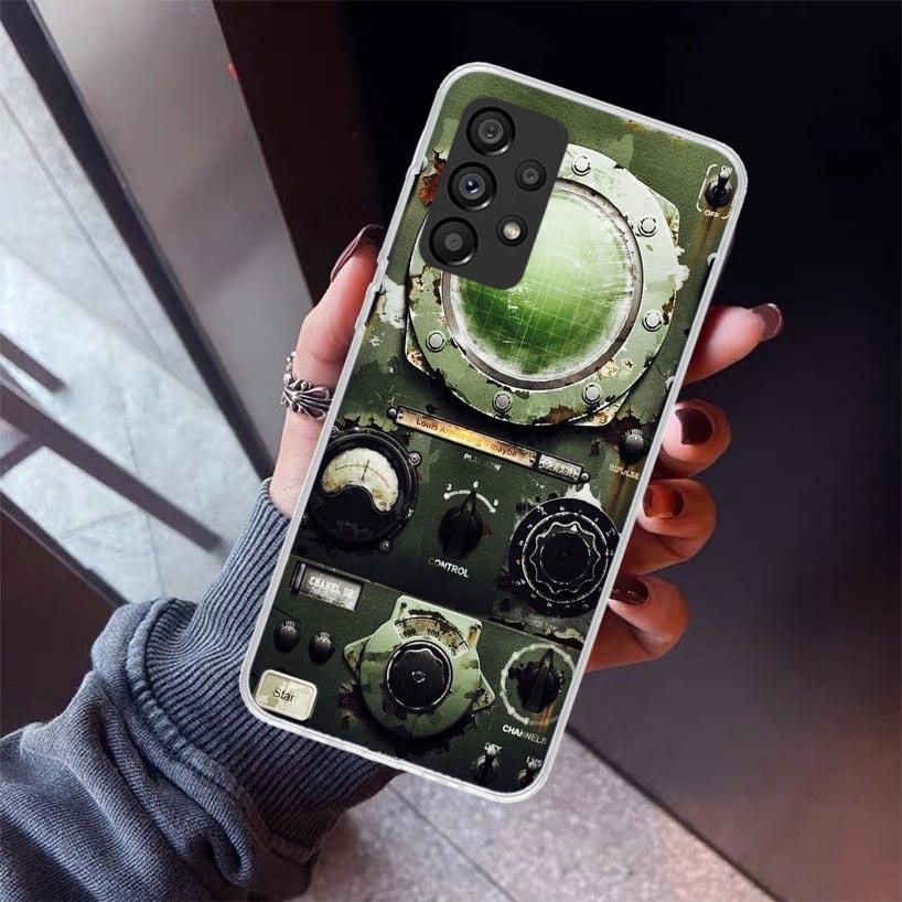 Aviation Aeroplane Helicopter Cockpit Instrument Phone Case For Samsung Galaxy A12 A52S A42 A32 A22 A51 A50 Note 20 Ultra 10 S10