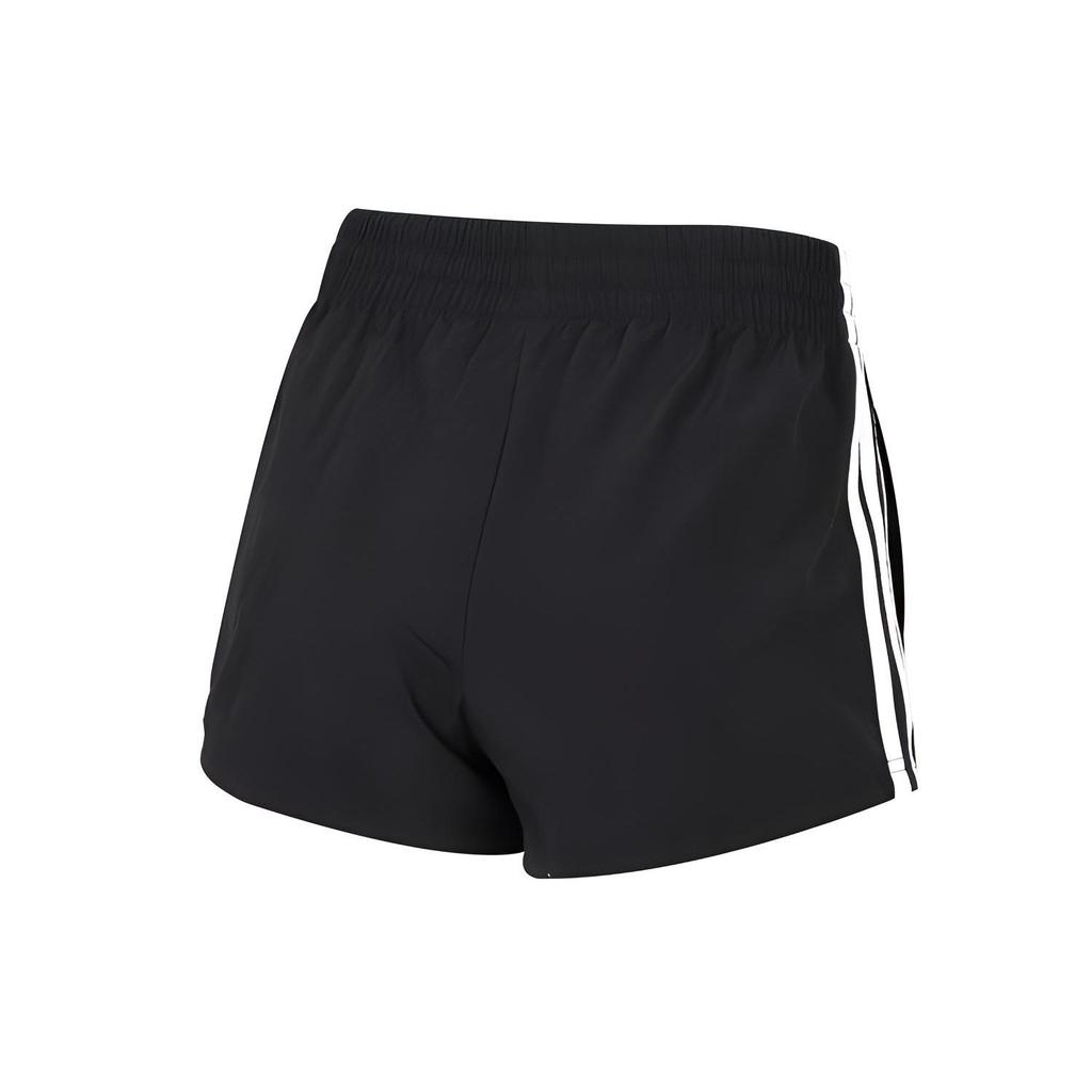 Adidas Bluv Q2 Striped Breathable Knit Casual Shorts Women Bottoms Black HE9345