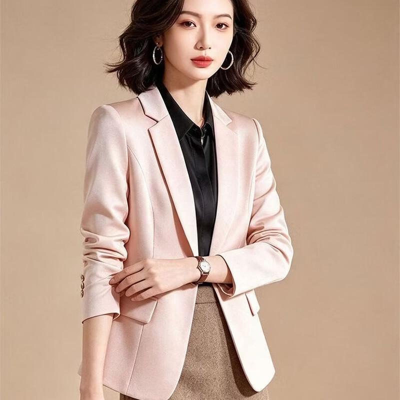 EST+II Women's Slim-Fit Single-Button Blazer