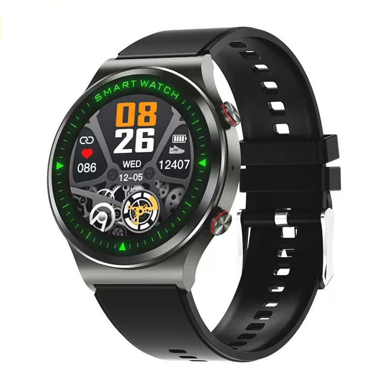 

Мужские деловые умные часы, спортивные неоновые Bluetooth-вызовы, локальный музыкальный плеер, пользовательские обои, водонепроницаемый фитнес-трекер чёрный