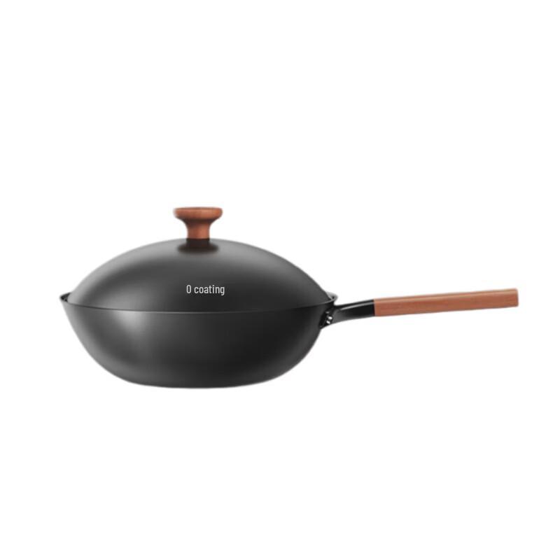 Sanhe 0-Coating Titanium-Iron Non-Stick Wok