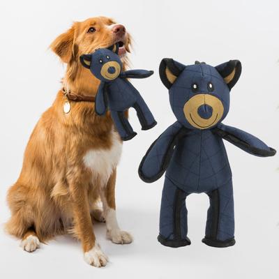 1/2Pcs Indestructible Bear Dog Toy for Aggressive Chewers Squeaky Bear Dog Toy Interactive Plush Chew Toy for Large Breed Dogs