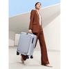 OIWAS Front-Opening Carry-On Luggage with USB Charging and Brake Wheels