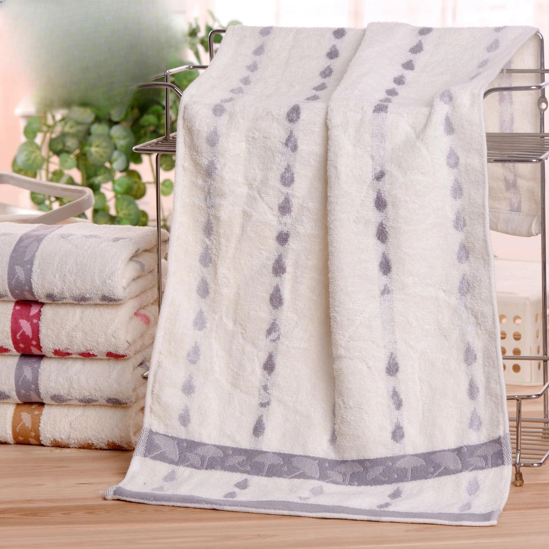 

Супер впитывающая мягкая мочалка для ванной из чистого хлопка Siege Back Word Bath 35*75 Высококачественные банные полотенца с зонтиком в виде капель дождя 35X75CM серый