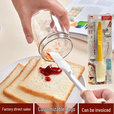 High-Temperature Silicone Spatula and Cake Cream Scraper with Pull Tab Opener