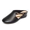 Summer flat shoes retro half slippers women's leather outer wear new summer outer wear sandals