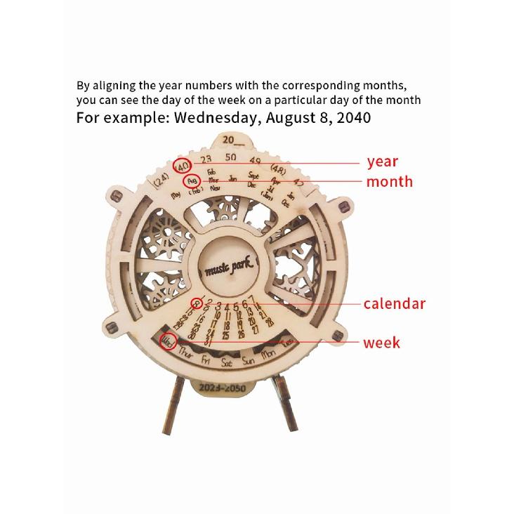 

3D Деревянный Пазл Вечный 3D Деревянный Пазл Календарь Механические Шестерни Игрушечный Строительный Набор Логические Игры Инженерные Игрушки модель