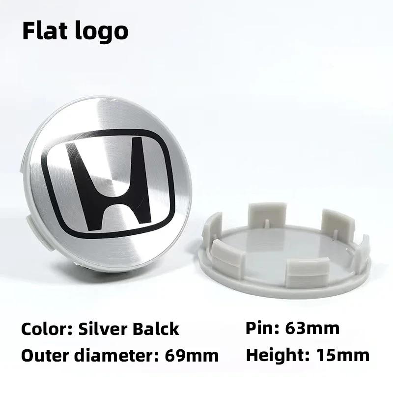 4Pcs Car Hub Cap Wheel Center Cover Decoration Accessories For Honda Civic Fit Jazz Accord Pilot CRV Odyssey Passport City HRV Zzxc41