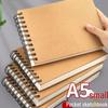 A5 Spiral-Bound Sketchbook for Elementary Students - Compact, Thick, Hardcover, Landscape