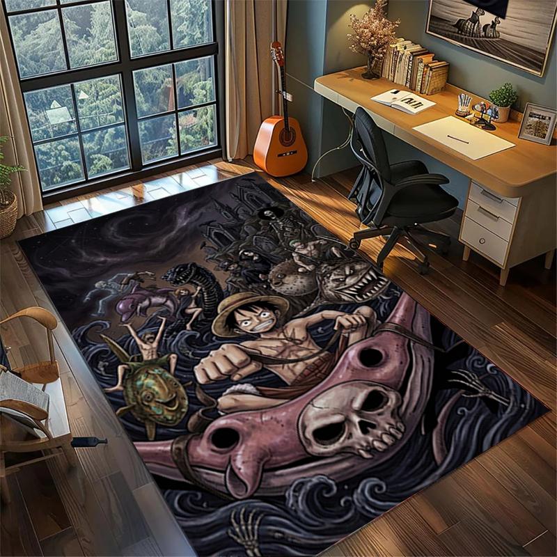 Non Slip "ONE PIECE" Floor Rug Large Washable Area Carpet Bedroom Gamer Room Home Decor kwq45
