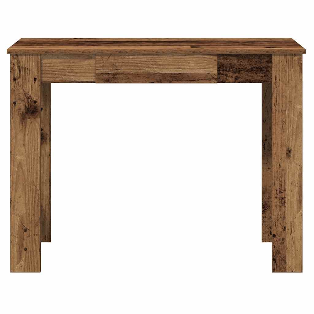 Vintage Wood Effect Desk 100 x 45 x 75 cm Particleboard