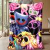 Poppy Playtime Cozy Flannel Blanket, Comfortable Warm Throw Blanket for Bedroom Sofa Home Use