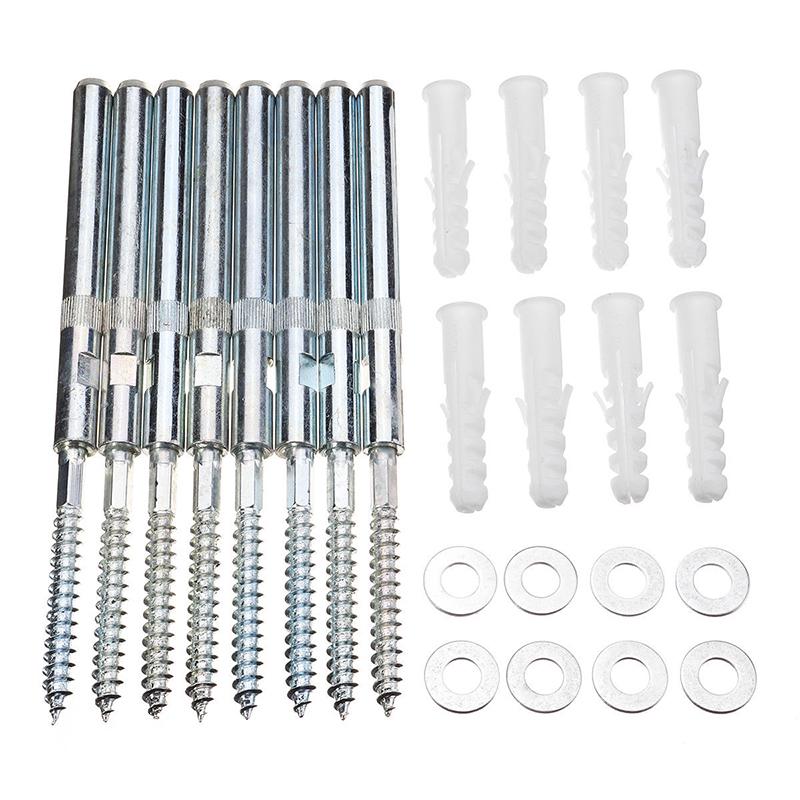 8pcs Hidden Floating Shelf Kit Concealed Metal Wall Mount Support Pins Bracket