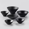 Black Melamine Straw Hat Design Bowl