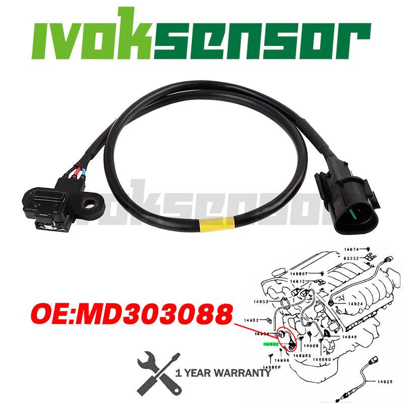 New Crank Cam Crankshaft Camshaft Position Sensor For Mitsubishi GALANT V VI 2.0 2.5 V6 MD303088 MD182165 J5T25079