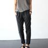 Thin Elastic Waist Women Trousers Side Pockets Drawstring Wide Leg Casual Trousers Ladies Clothing