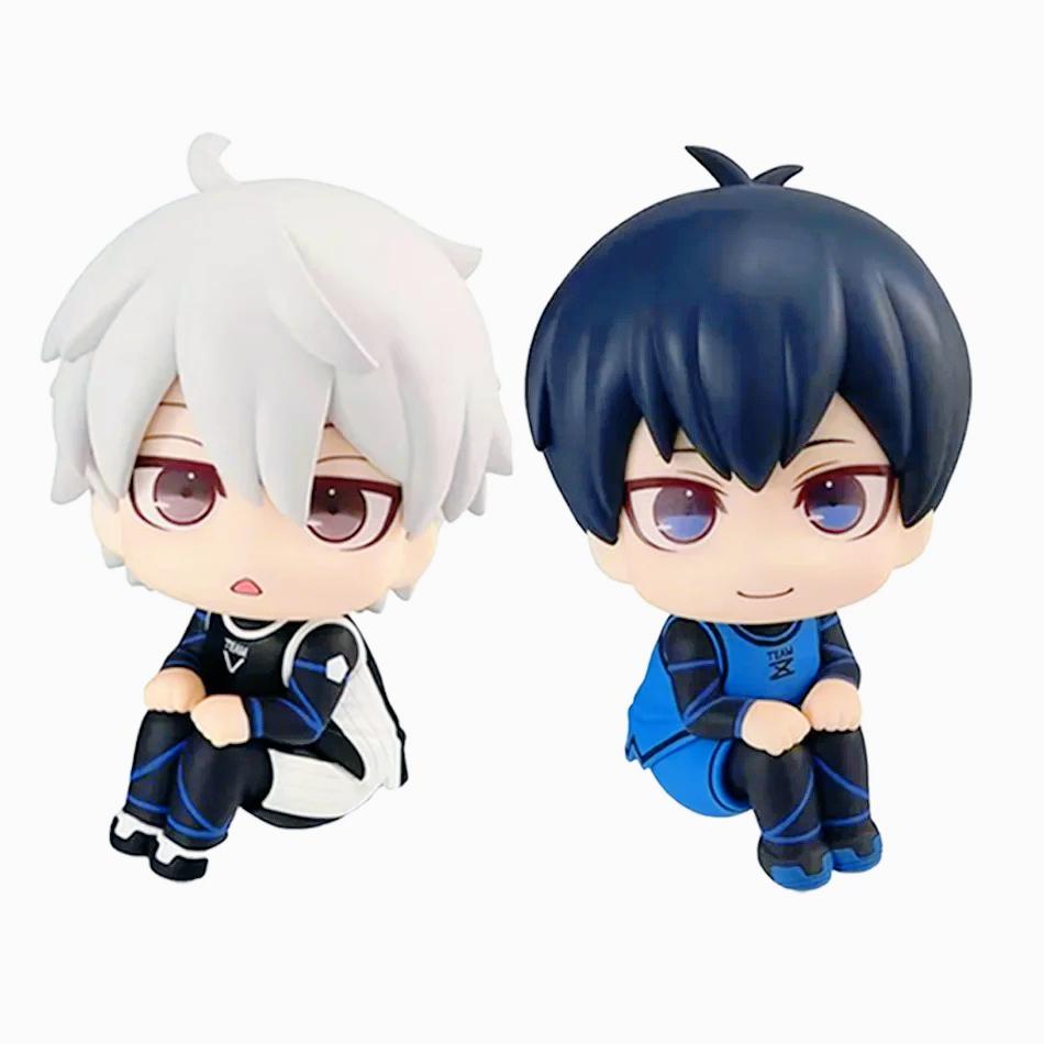 Isagi Yoichi Doll Blue Lock Action Figures Toy Q Version Chigiri Hyoma Bachira Meguru Nagi Seishiro Figure Pvc Ornament Toys