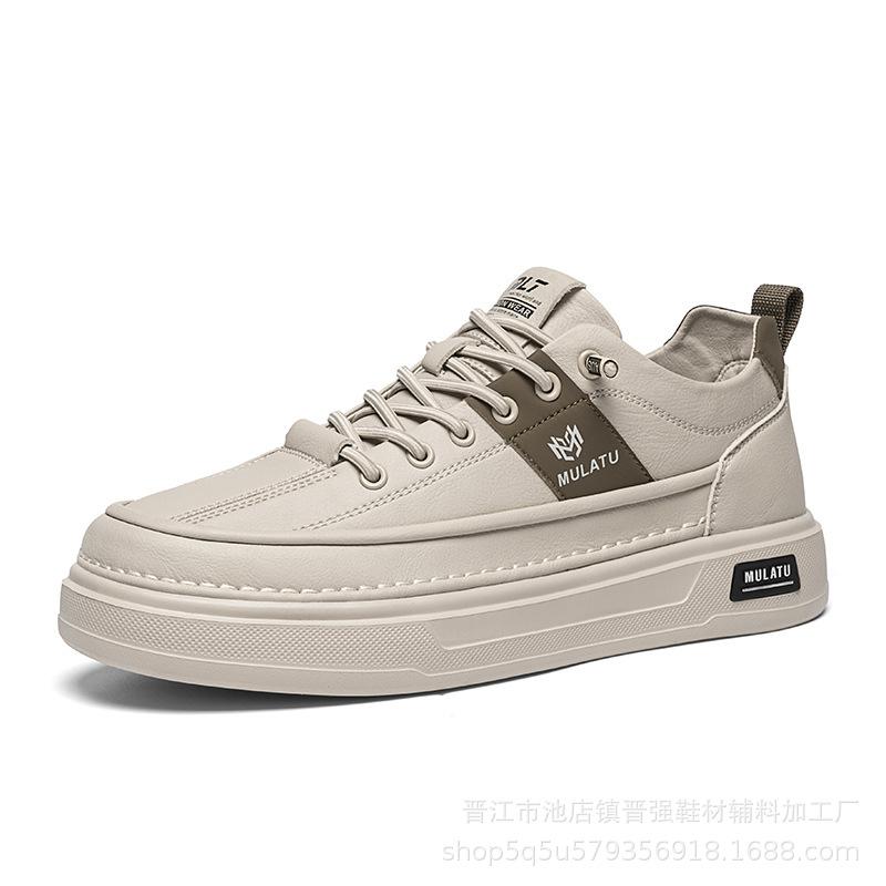 

Мужские новые стильные маленькие белые туфли модные универсальные легкие роскошные удобные спортивные низкие повседневные уличные трендовые кеды 44 песочный