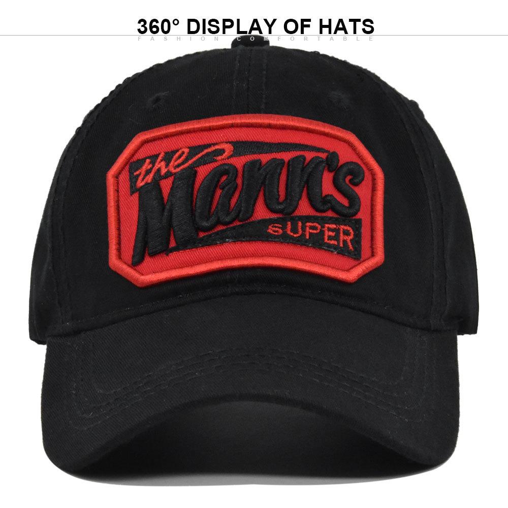 Cap Baseball Threedimensional Letter Embroidery Duck Tongue Cap Cotton Cool