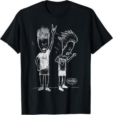 Beavis und Butt-Head Headbanging Skizze T-Shirt