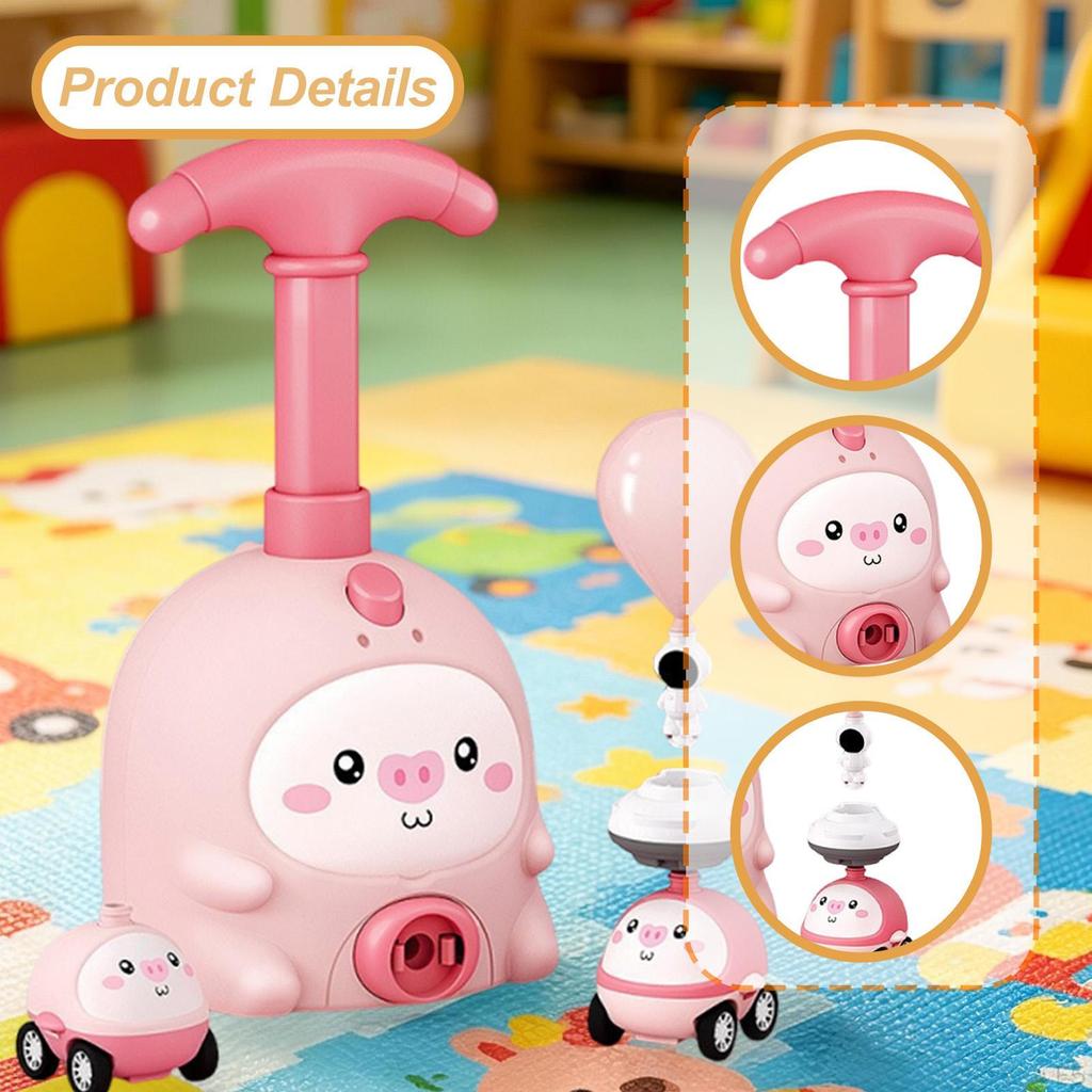Balloon Car, Pump, Car Kit, Birthday Gift, Educational Toy for 3-4 Year Old Boys And