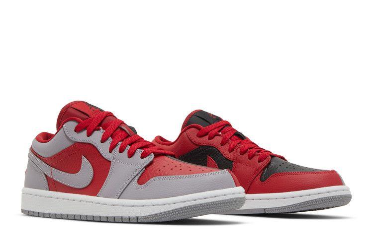 Wmns Air Jordan 1 Low SE 'Split - Gym Red Cement Grey'