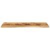 VidaXL Dessus de bureau avec courbe 120x50x2,5 cm manguier massif brut, dessus de table de remplacement, dessus de table de 370181