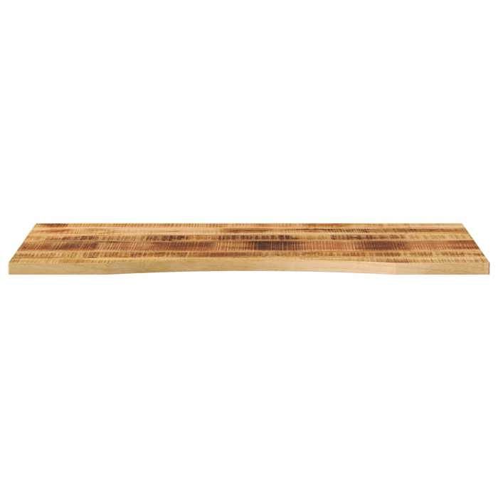 VidaXL Dessus de bureau avec courbe 120x50x2,5 cm manguier massif brut, dessus de table de remplacement, dessus de table de 370181