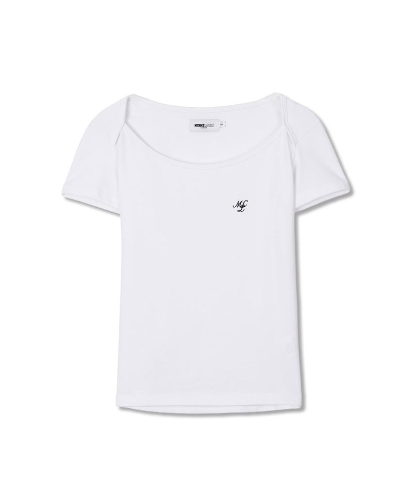 Michikoleondeonkosino Detail Shoulder T-Shirt White