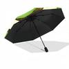 1pc Kiwi Pattern Automatic Folding Umbrella - Compact 8-Rib Design, Durable Plastic & Iron, Daily Use Z1230069