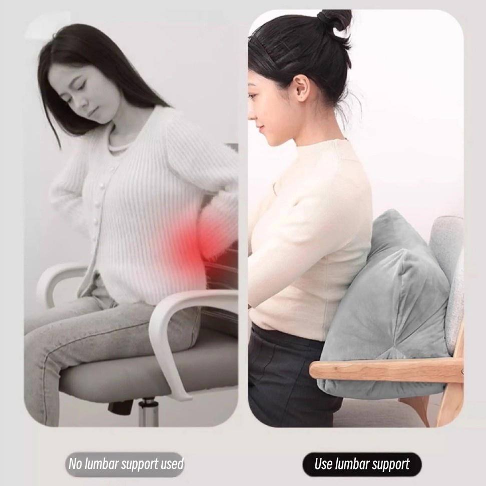 Multifunctional Triangle Pillow for Adults Cervical Spine Support Lumbar Bedside Cushion Nap Pillow Household Essential