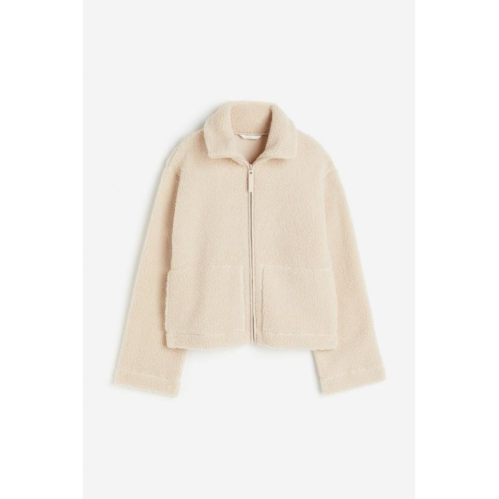 HM Teddy Jacke hellbeige günstig kaufen — Preis, kostenloser