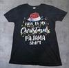 This Is My Christmas Pajama Shirt Lights Funny Holiday Unisex T-Shirt Medium R13