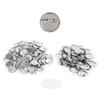 Lifactlab. Badge Parts, Materials, Original Badge DIY Craft Supplies (Metal Base Safety Pins, 32mm, 100-Piece Set)