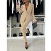 Women's Business Blazer Pant Suit Dressy Blazer Jackets High Waisted Pants Set Two-Piece Formal Outfit for Work Office