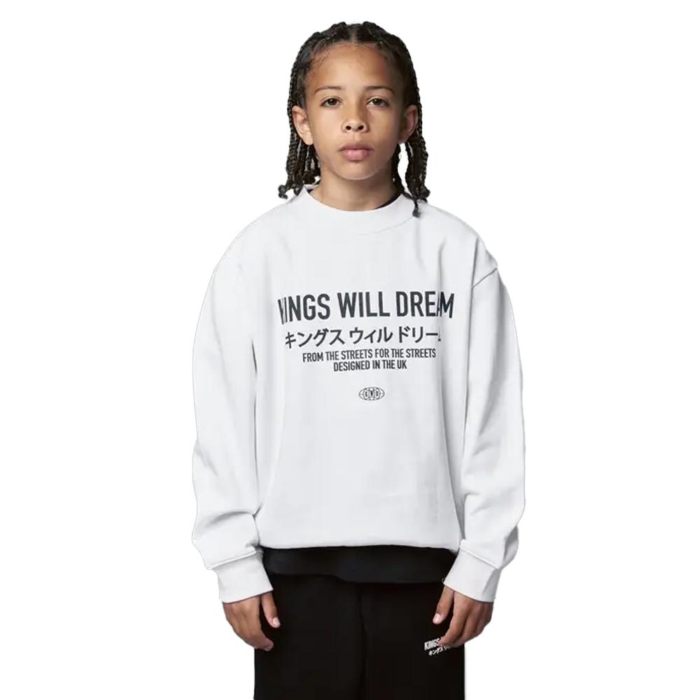 Kings Will Dream Boys Studio Stacked Crew Neck Sweatshirt
