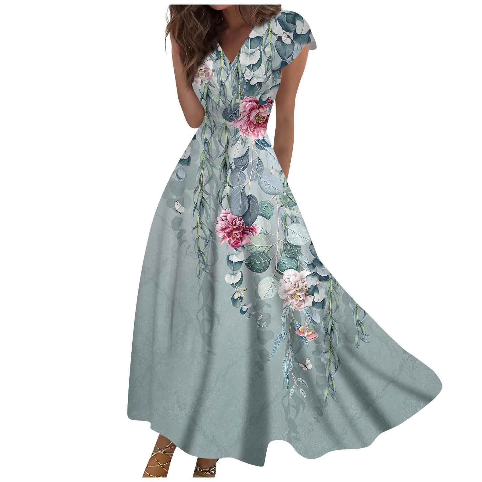 

Жен. Длинное платье Платье макси Повседневное платье Шифоновые платья Свободное платье Сплошной цвет На каждый день Для взрослых На открытом воздухе Повседневные платья С рюшами С короткими рукавами Платье с v-образным вырезом XXXL