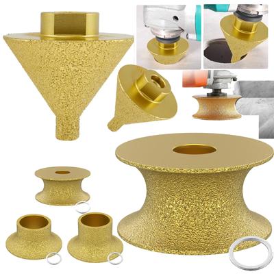 Diamond Beveling Chamfer Dill Bit M10 38/50mm Porcelain Tiles Enlarged Hole Dill Bit  Polish Edge Grinding Wheel Umbrella Grindi