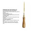 Small File Handle Wood File Handle Fine Polished Rustproof Professional Compact with Strong Metal Collars for File Cutting Tool