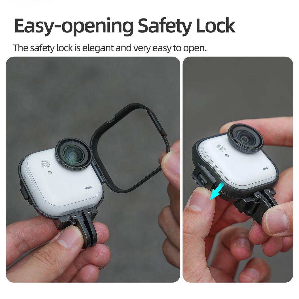 Protective Frame Cage For Insta360 GO Ultra Frame Housing Case Mount For Bike/Tripod/Pole For Insta 360 GO Ultra Accessories