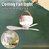 Night Light Portable Ceiling Fan LED Lighting Remote Control Fan Hanging Tripod Fan  Camping Tent