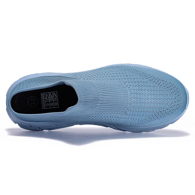 Men's half slippers new large size fashion thick sole casual sports shoes men fly woven breathable sneakers men's shoes