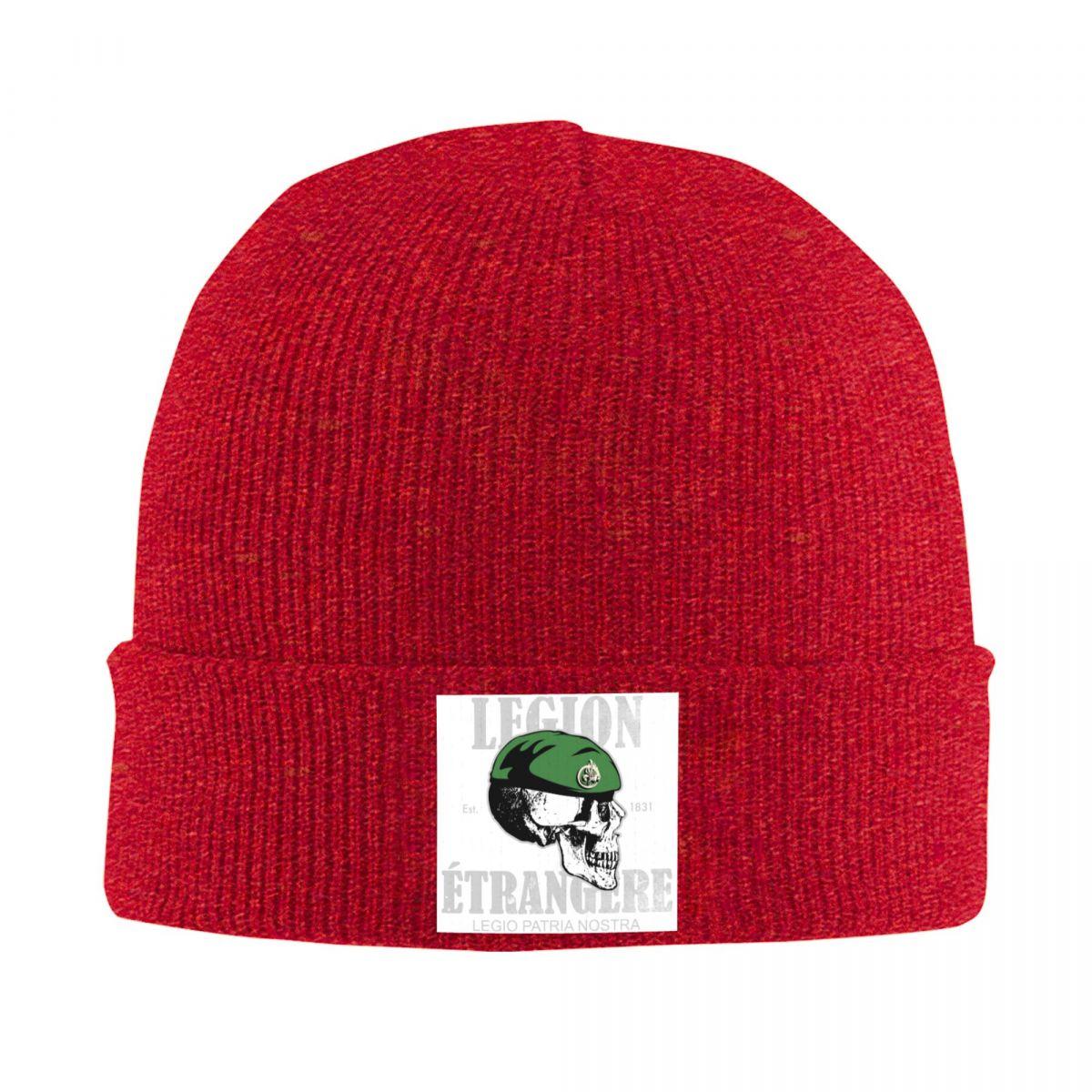 

Legion Etrangere Foreign Warm Knitted Cap Hip Hop Bonnet Hat Autumn Winter Outdoor Beanies Hats for Men Women Adult One Size