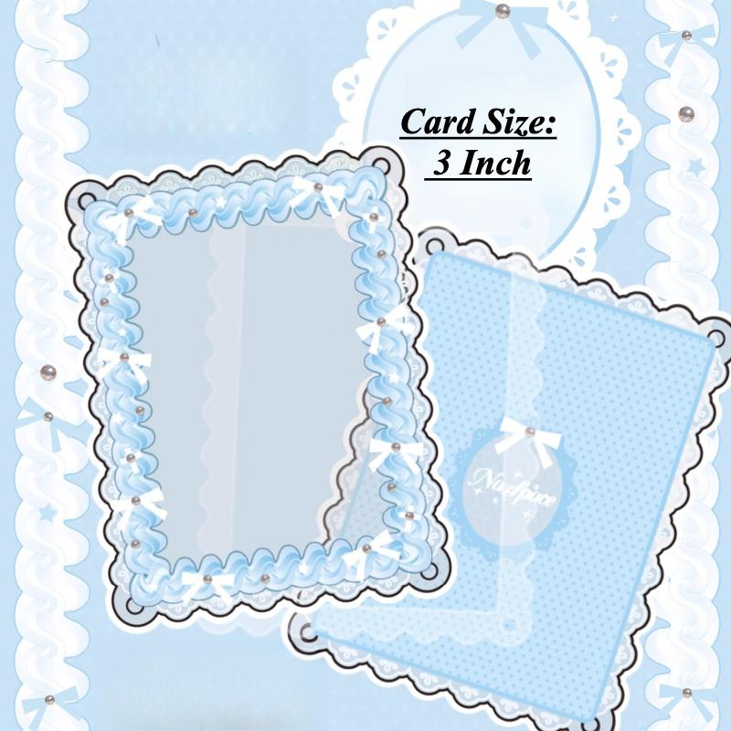 Sweetheart Knot Acrylic Photo Frame Kawaii Card Frame for 3 Inch Anime Photocard Display Polaroid Protective Cover Wholesales