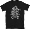 Optische Illusie Trippy Psychedelisch Abstract T-shirt met Korte Mouwen Unisex Zwart