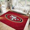 San Francisco 49ers Design Kristall Samt Teppich Gemütlich Nicht?Rutschfester Teppich mit Aufdruck für Schlafzimmer Wohnzimmer Eingang