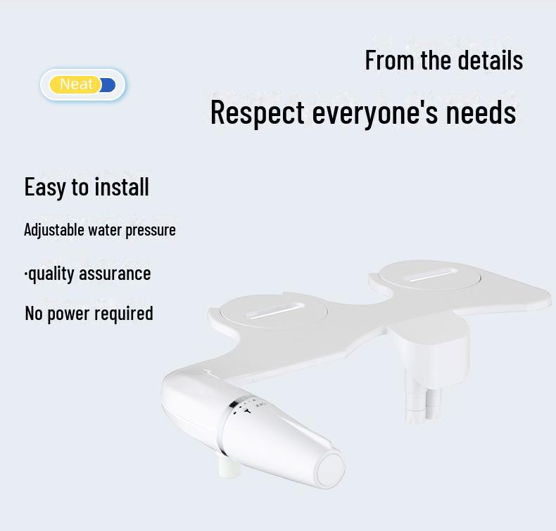Dual Nozzle Smart Bidet Seat - Non-Electric, Cross-Border Toilet Cleaner